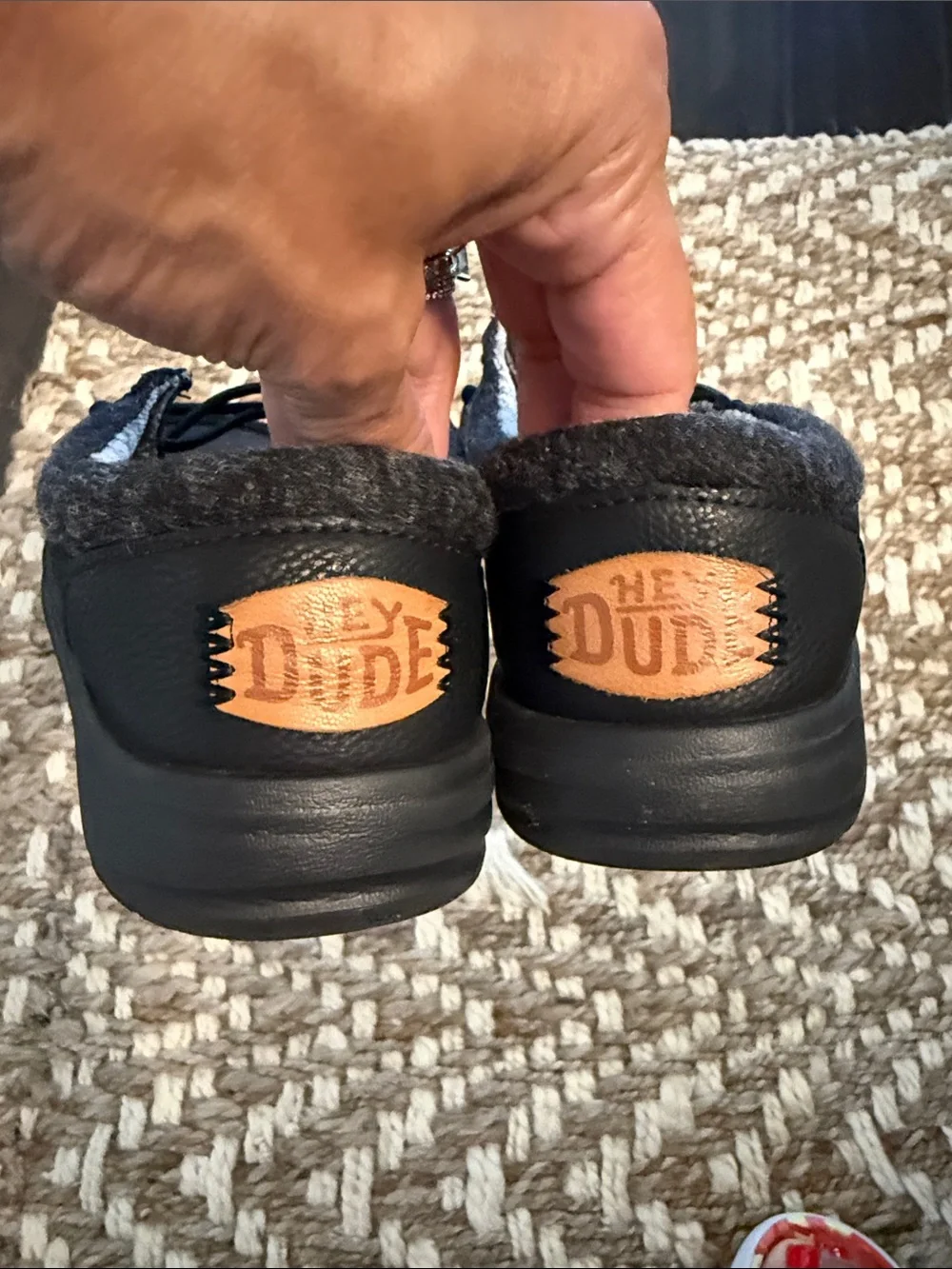 Hey Dude Youth Paul T Classic Black Wally Shoe - Casual Slip-On Comfort size 2